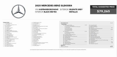 2025 Mercedes-Benz GLE 450e GLE 450e