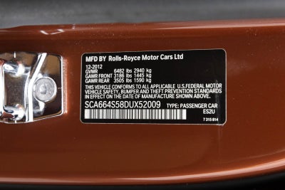 2013 Rolls-Royce Ghost 4dr Sdn