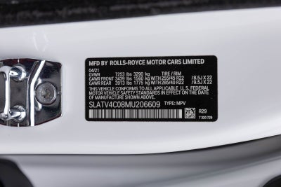 2021 Rolls-Royce Cullinan Sport Utility
