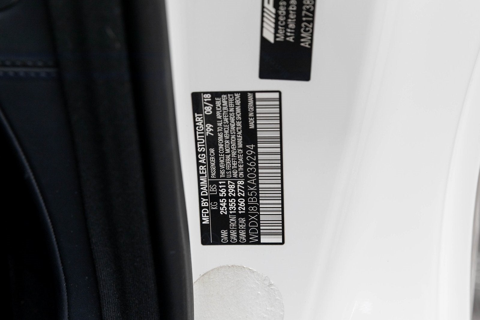 2019 Mercedes-Benz S-Class AMG® S 63